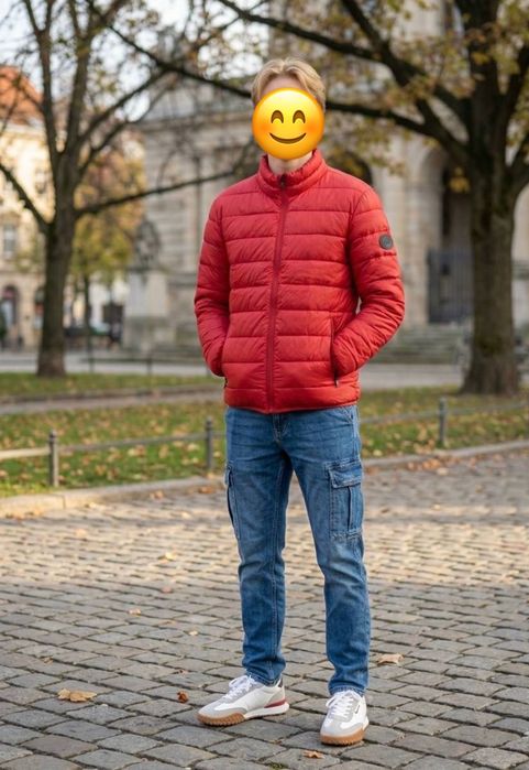 Чоловіча червона куртка Jack&Jones