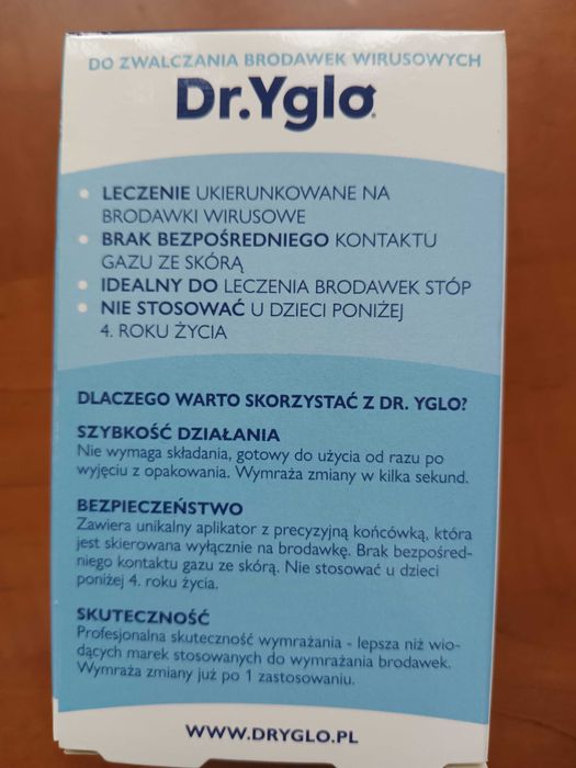 Dr.Yglo krioterapia miejscowa usuwanie brodawek wirusowych kurzajek