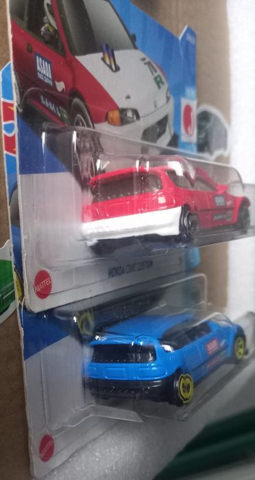 Conjunto 2  Honda Civic Custom Hot Wheels