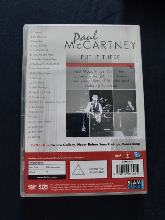 Paul McCartney Put It There DVD The Beatles