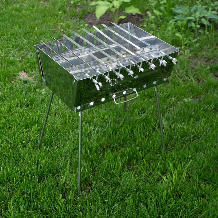 Мангал чемодан из нержавейки, 2мм, на 8,10 шампуров.: 1 900 грн. - Інші ...