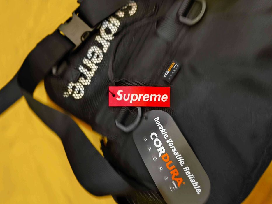 Supreme męska czarna torba na ramię