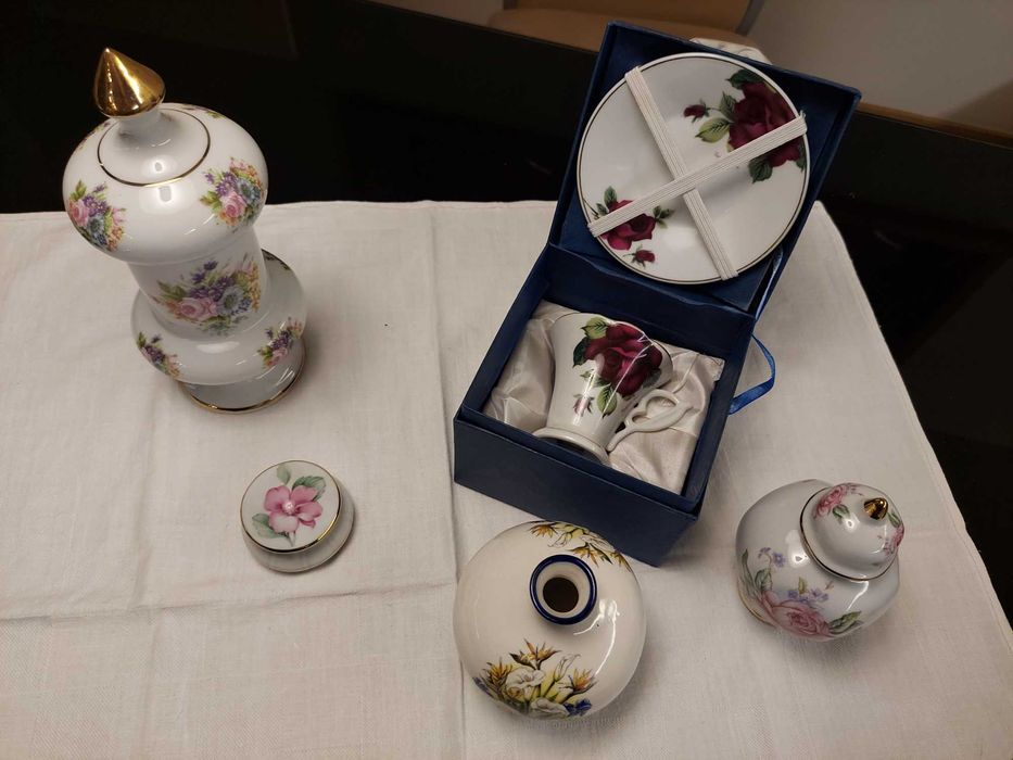 Peças em porcelana fina