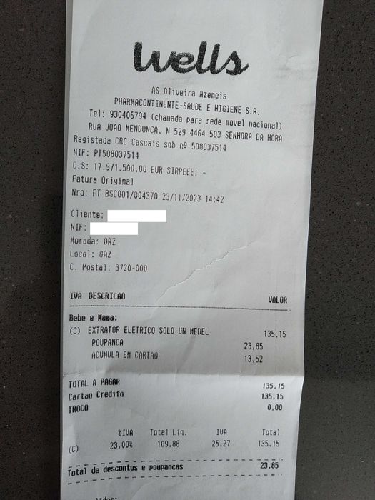 Bomba extratora Medela Solo (na garantia)