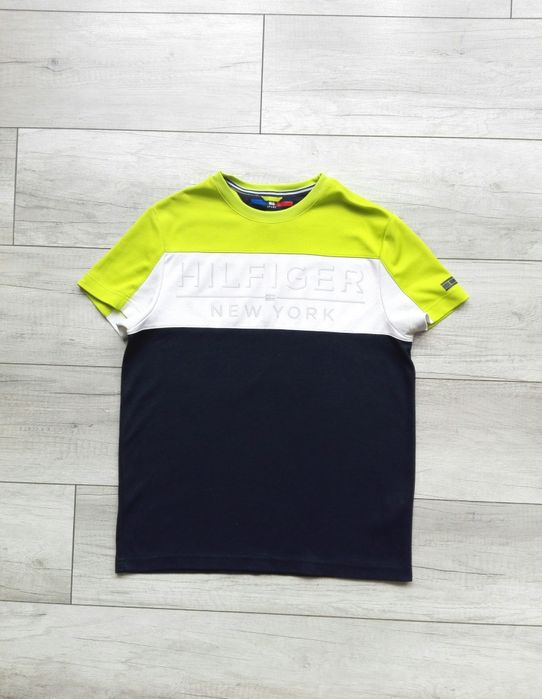 Tommy hilfiger oryginalny t-shirt koszulka neon rozm xs 34