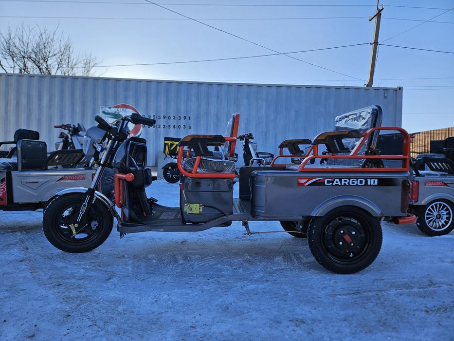 Трицикл электро ГРУЗОПАССАЖИРСКИЙ  трехколесный электротрицикл tr1 tr5