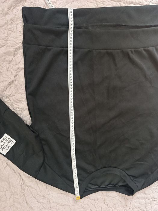 Czarny komplet damski dresowy bluza + spodnie L/XL