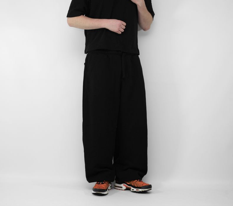 Широкі чорні спортивні штани M40 BAGGY SWEATPANTS широкие штаны бегги