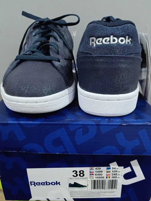 Nowe sportowe buty adidasy Reebok rozmiar 38 połyskujące