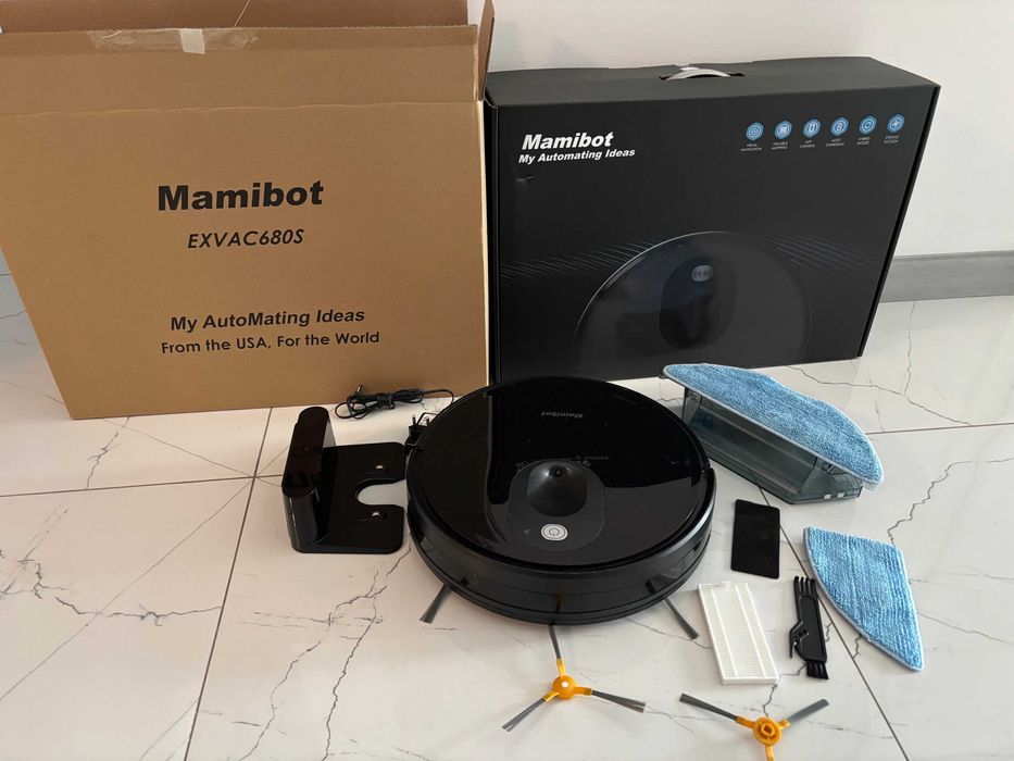 Odkurzacz amerykański Mamibot z opcja odkurzania na mokro (mopowania)