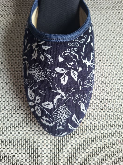 Ręcznie robione pantofle damskie z bawełny