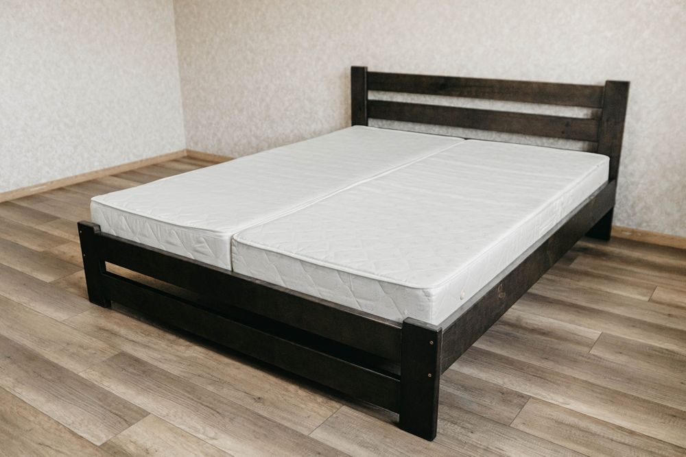 Ліжко дерев'янне, біле 1.6*2 ліжко з дерева, без зрощень,
3 масива сос