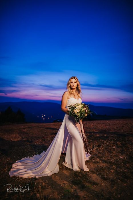 Unikatowa Suknia Ślubna Francuska Koronka