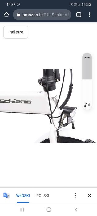 Rower Składak elektryczny 20" Nowy