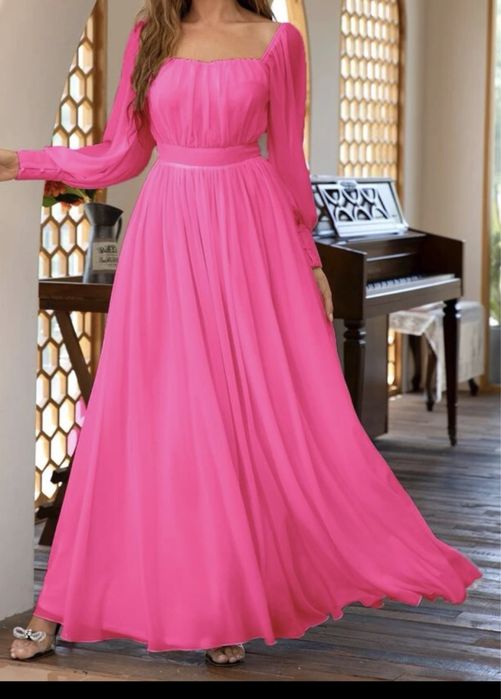Vestido rosa cerimónia casamento