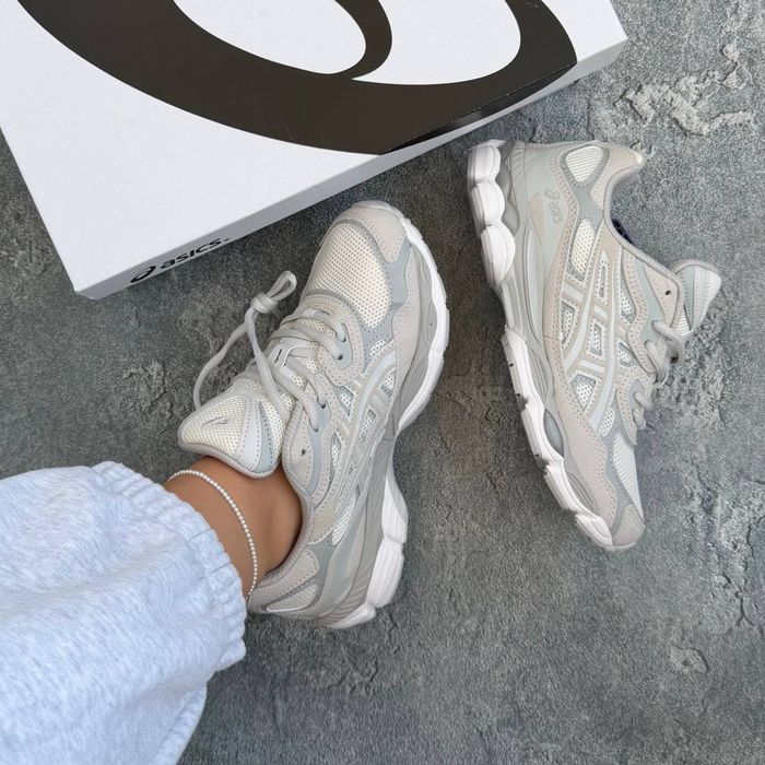 Жіночі кросівки ASICS Gel-NYC cream cloud grey (36-41 р)