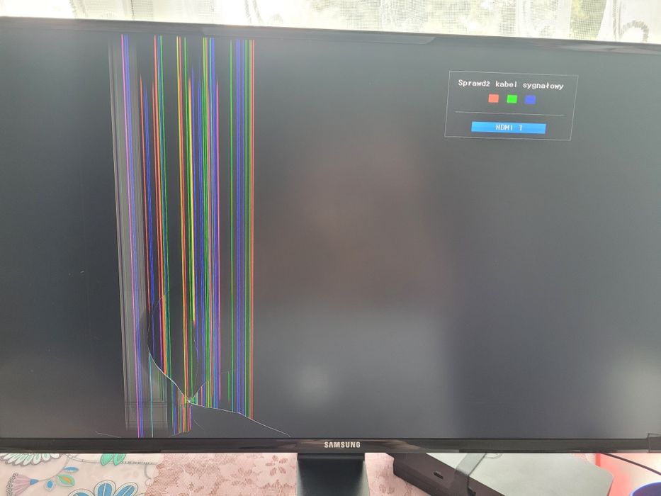 Monitor Samsung 24 całe S24D590L uszkodzony