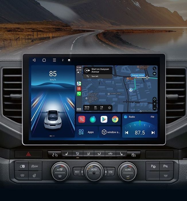 VW Crafter 2017–2021 – Radio Android 15 10.33" CarPlay Android Auto GPS Nawigacja Stacja Multimedialna WiFi Bluetooth DSP 4G LTE PL 4GB/64GB