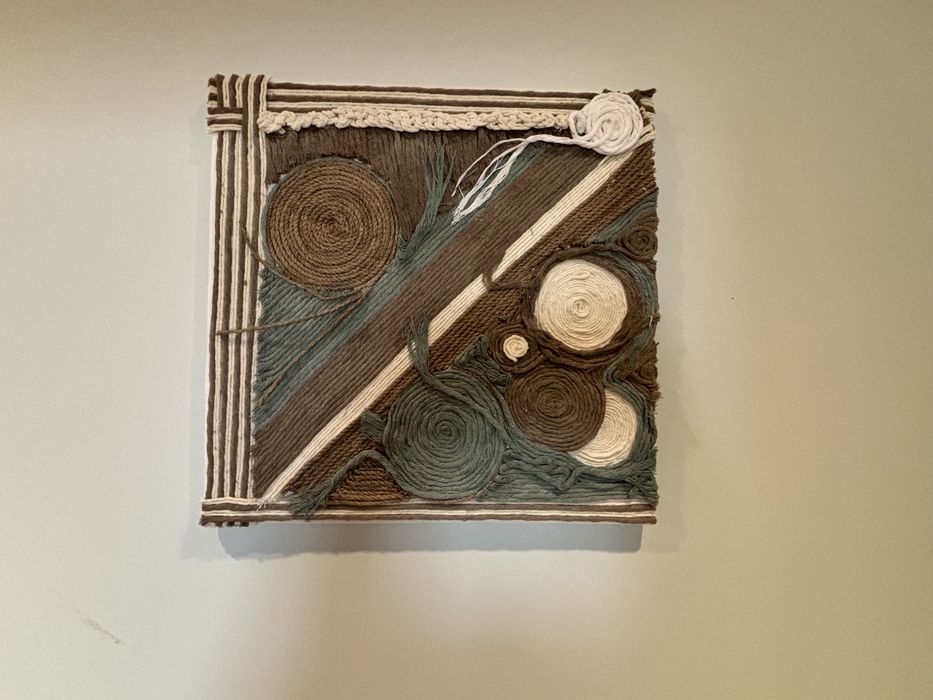Quadro macramé Circulo da vida 2