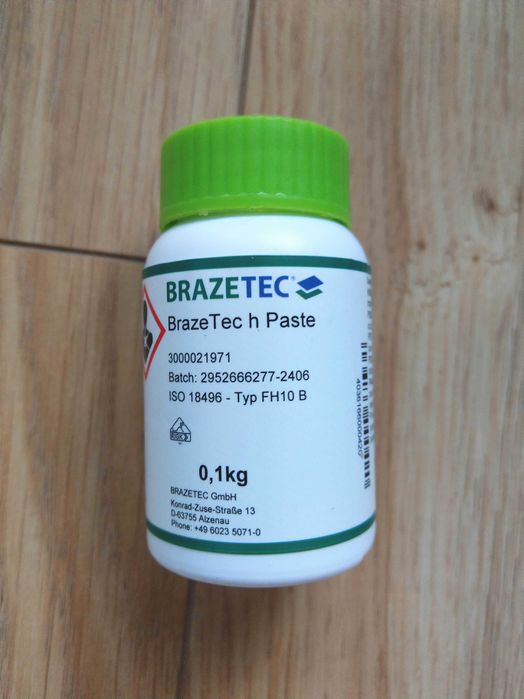 Topnik pasta lutownicza Brazetec H 10g lut twardy