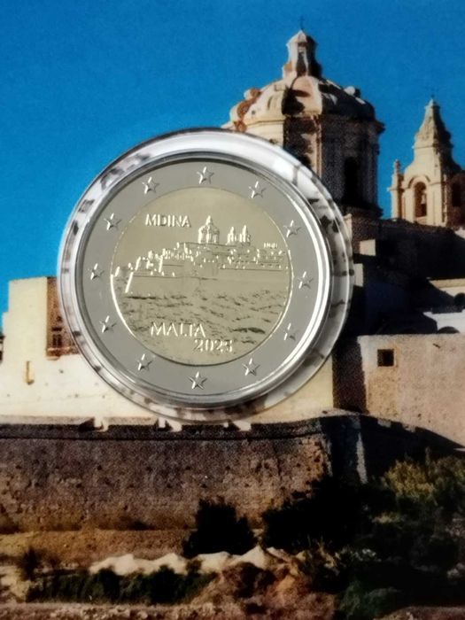 Malta 2 euro, 2025 - Historyczne miasto Mdina