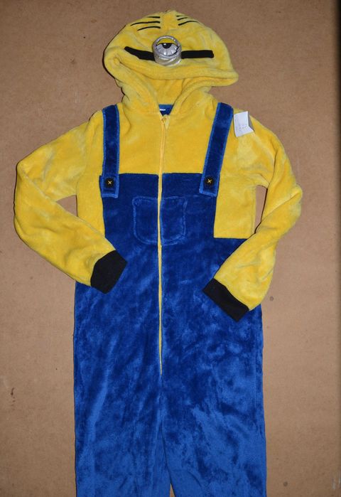 2^ Minionek Minions pluszowy strój przebranie piżama 6/7 Lat_116/122cm