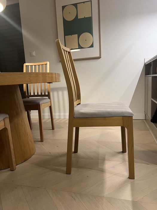 Krzesła krzesło drewniane ekedalen ikea komplet 5 sztuk
