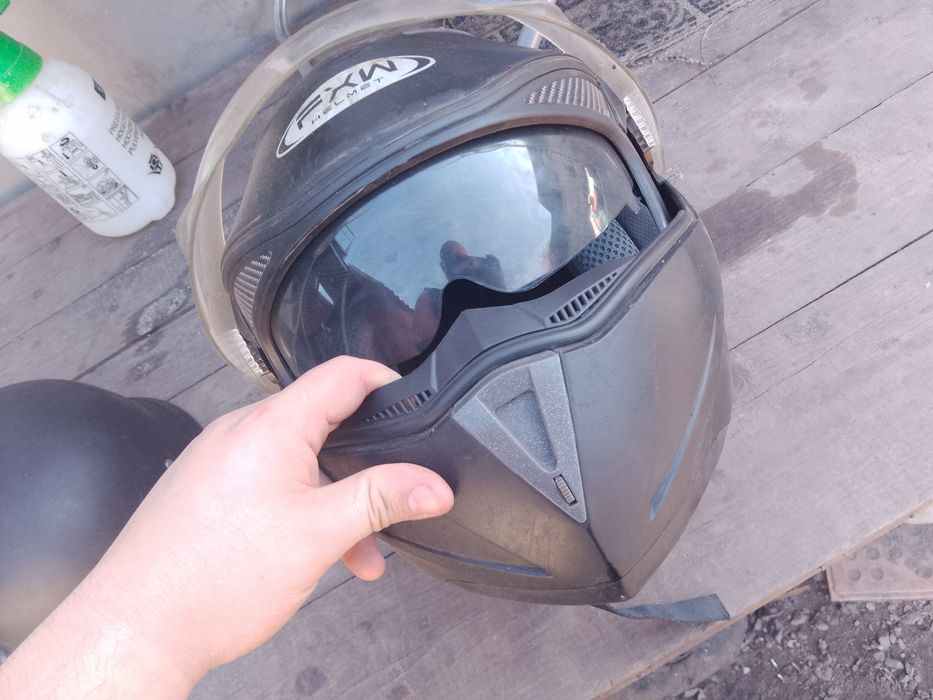 Продам мото каску и мото шлем трансформер