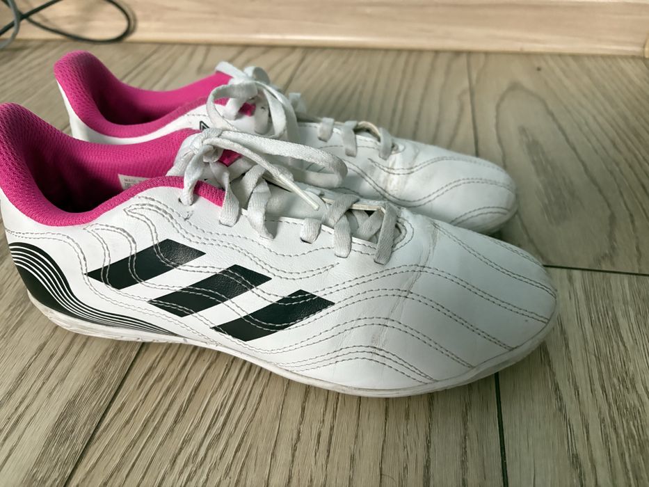 Buty piłkarskie halówki Adidas Copa białe różowe r. 37 1/3 halowe