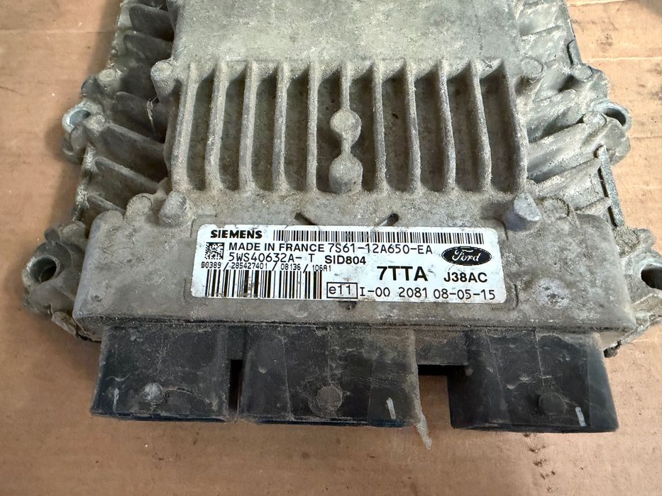 Centralina do Motor Ford Fiesta 1.4 TDCI SID804 5WS40632A -T 7S61-12A650-EA