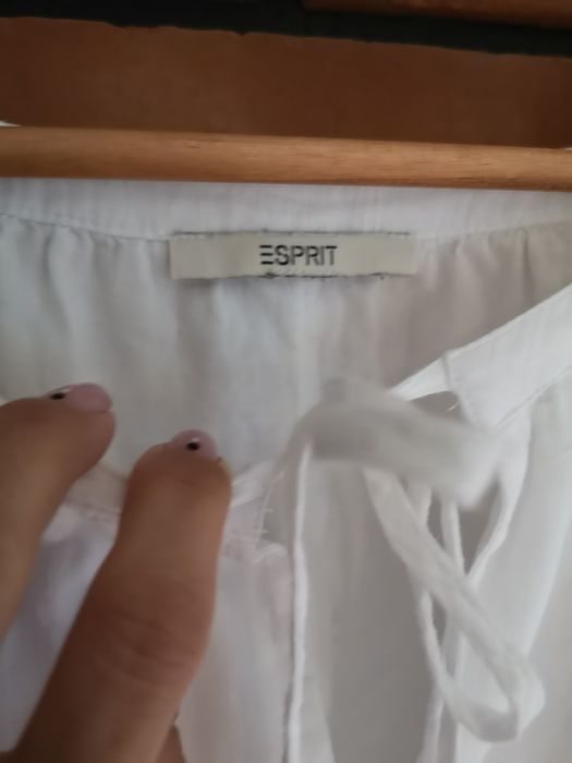 Bluza Esprit koszulowa 42 bawełniana haft haftowana elegancka