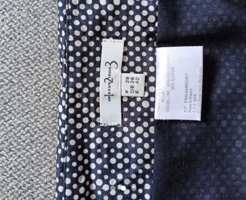 Spódnica jedwab 123 Paris