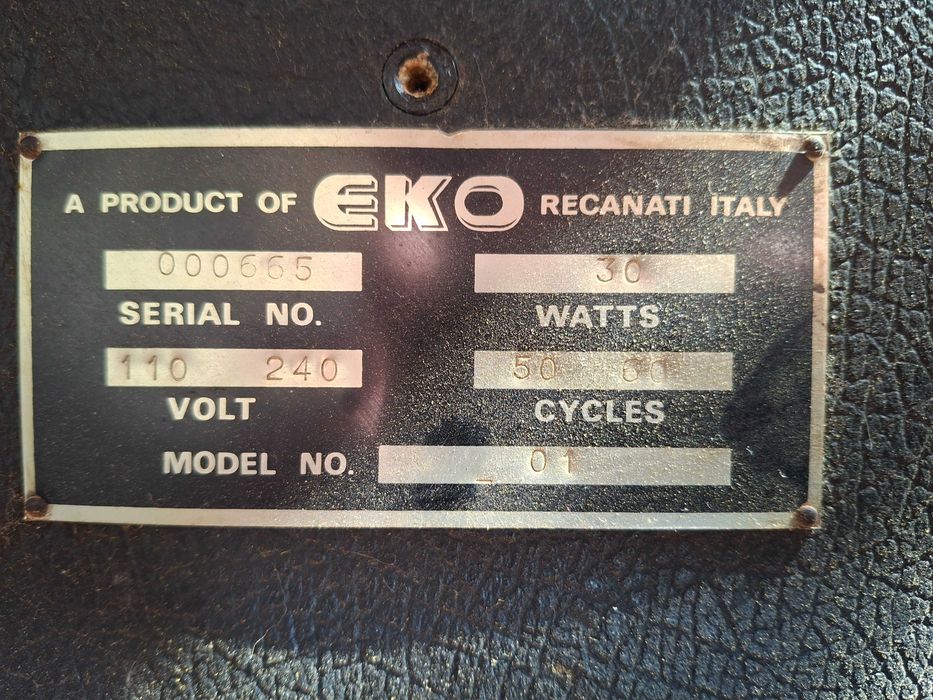 Amplificador guitarra Eko Herald l 1963/65