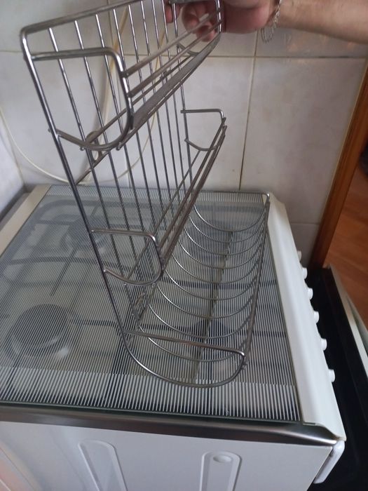 Półka kuchenna metalowa na papiery