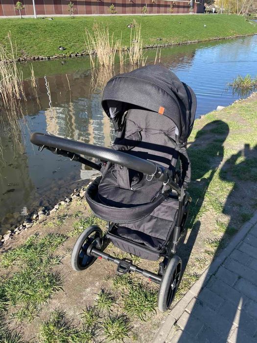 Коляска 2 в 1 BABY MERC PIUMA NEW 25 black чорна