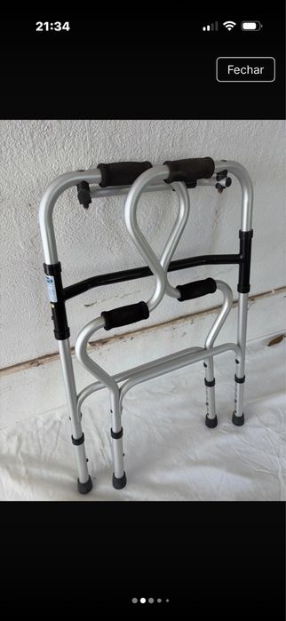 Andarilho inox ajustavel em muito bom estado