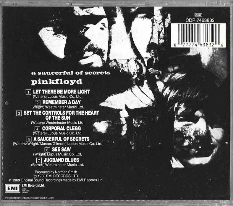 Pink Floyd - - - - - A Saucerful of Secrets - - - - - CD