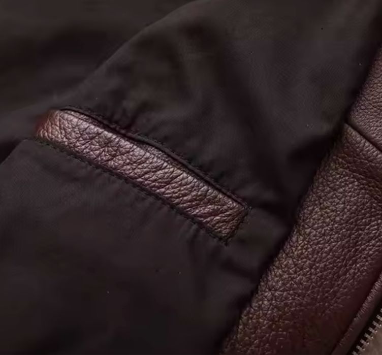 Brązowa kurtka skórzana męska ramoneska klasyczna skóra naturalna