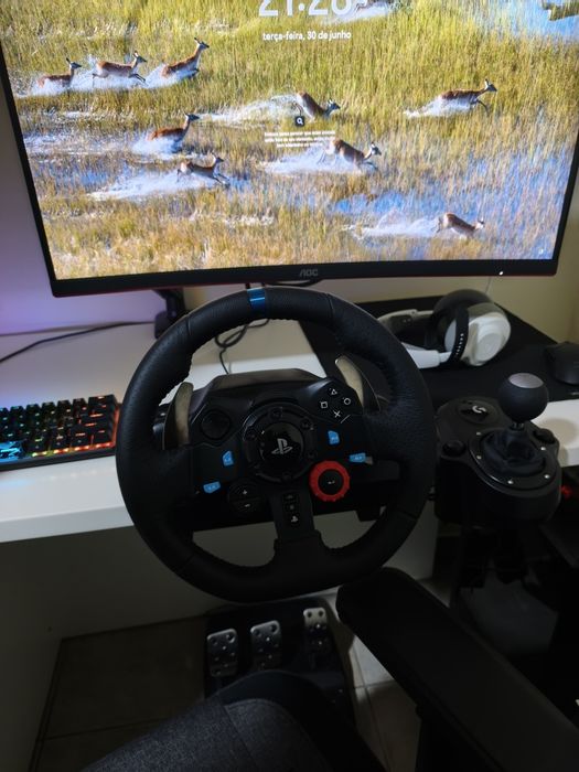 Volante + pedais + shifter g29