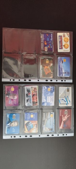 Cartões telefónicos portugueses e franceses