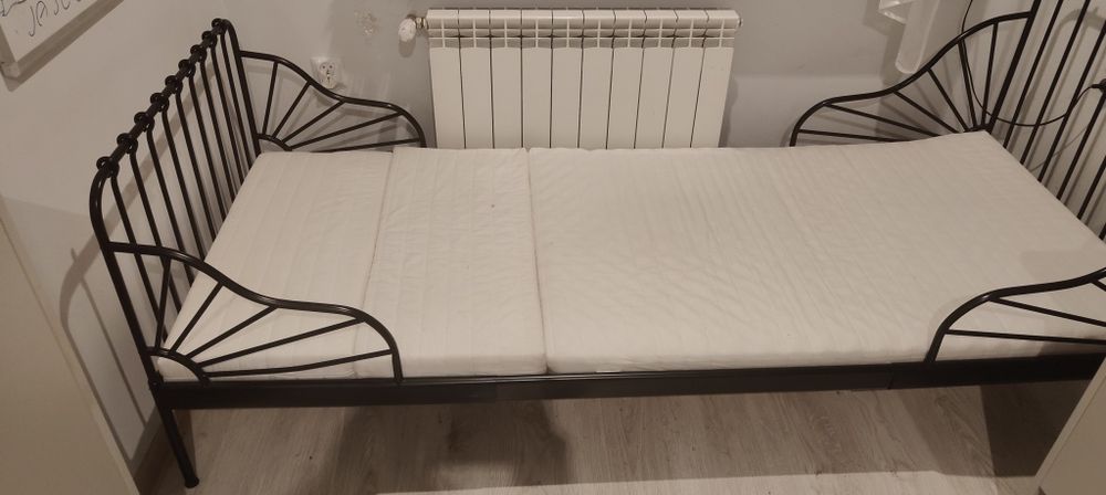 Łóżko Ikea Minnen czarne