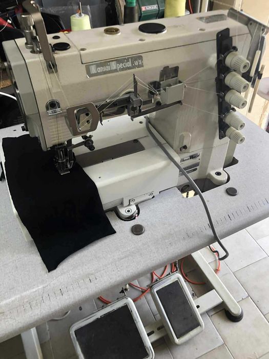 maszyna do szycia renderka dwuigłówka drabinkowa kansai servo 230v
