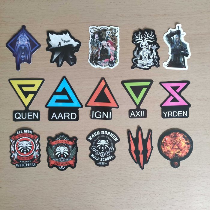 50 Stickers Autocolantes The Witcher