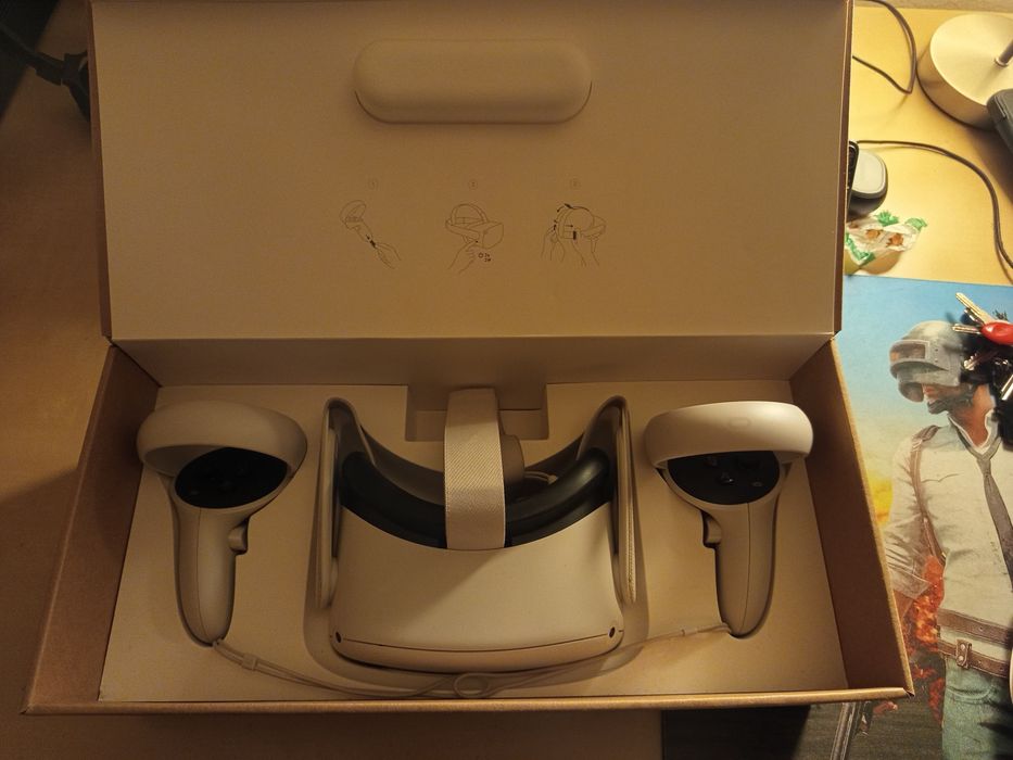 Óculos Realidade Virtual Meta Quest 2 Na Caixa Completo