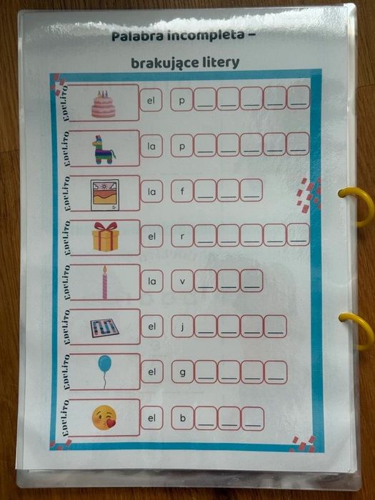 Cuaderno Mágico - zeszyt ćwiczeń o urodzinach po hiszpańsku