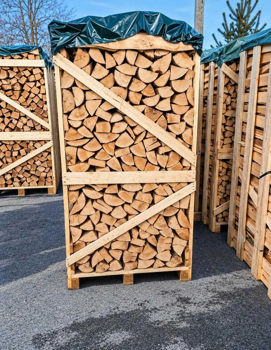 Lenha de alta qualidade, pronta a utilizar para o próximo inverno