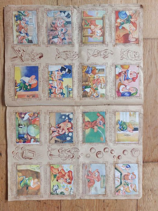 Caderneta de cromos "Branca de neve e os sete anões" - 1952 - Completa