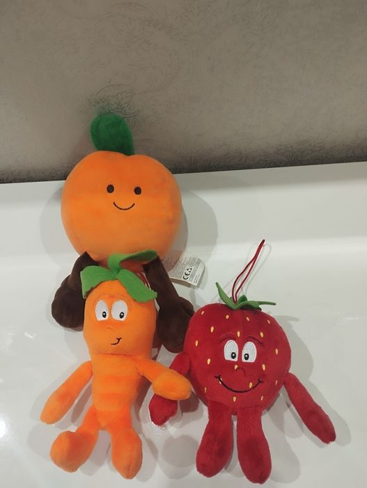 Іграшки М'які "Фрукти"3шт.