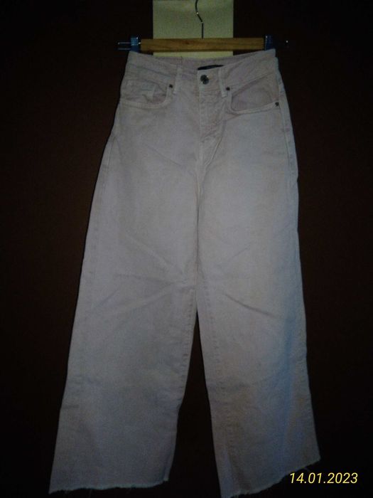 Spodnie Bershka 32 Essential szerokie nogawki dzwony