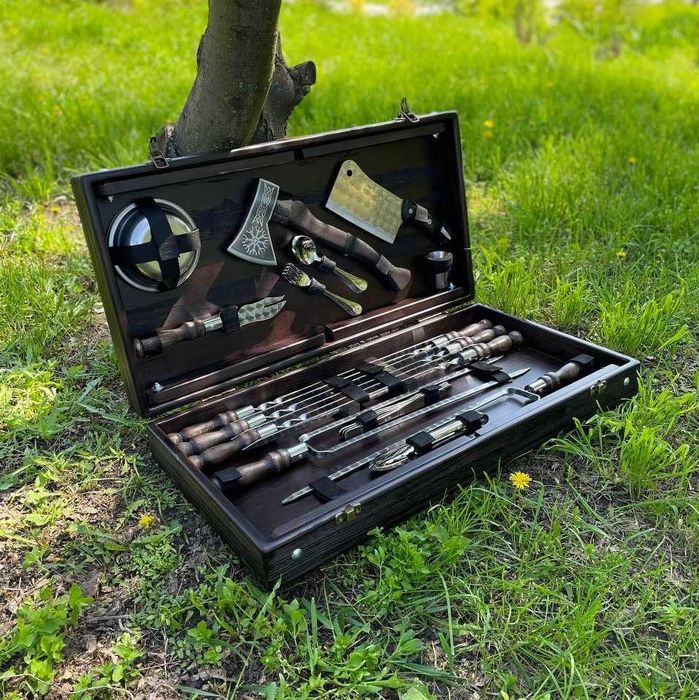 Набір шампурів Тур 2.0 BS17 Набор шампуров в кейсе Шампура на подарок